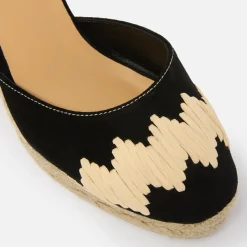 Heels|Sandals & Slides|Dr. Martens Castañer Women's Cande Suede Espadrilles Wedge Sandals - 6