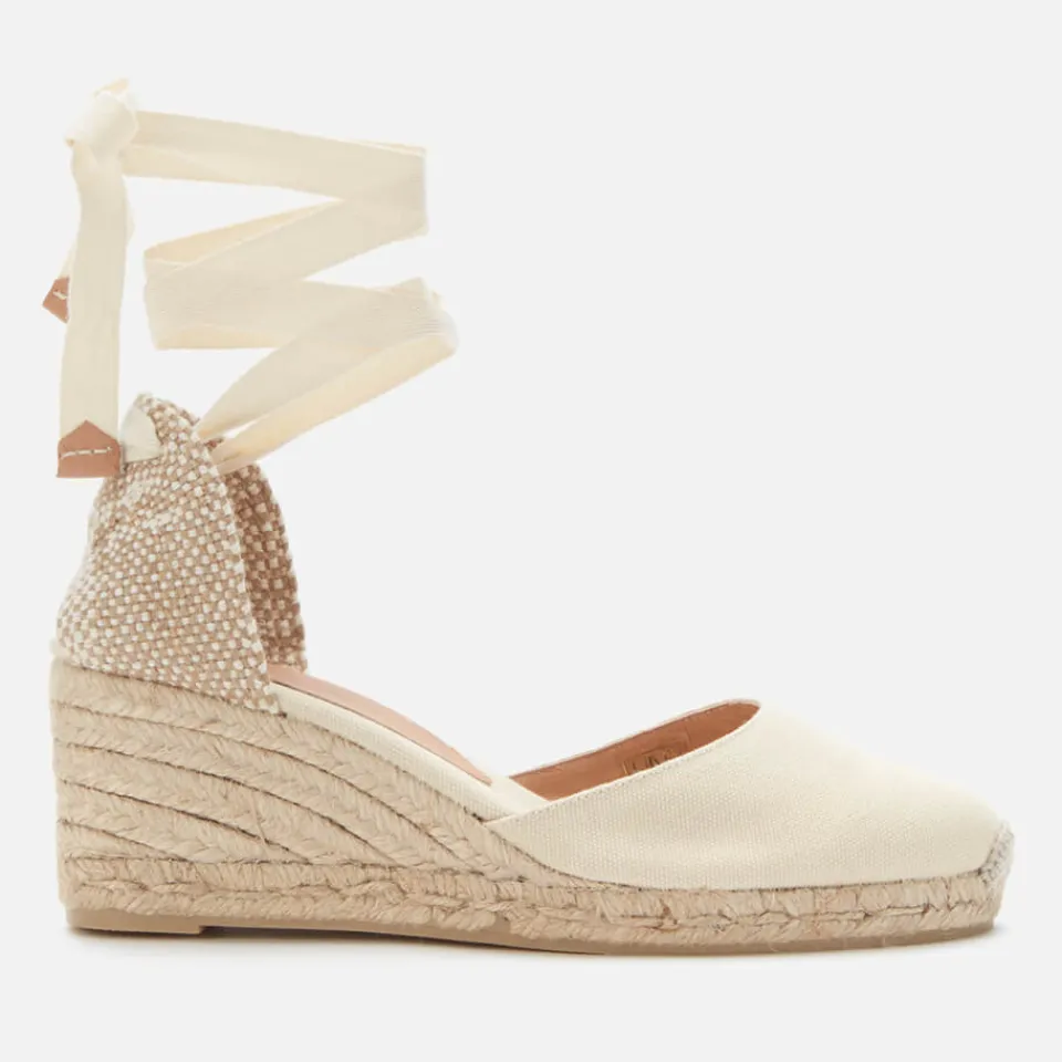 Heels|Birkenstock Castañer Women's Carina Wedged Espadrille Sandals - UK 3
