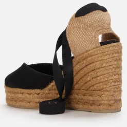 Heels|Ganni Castañer Women's Chiara 8Ed Canvas Wedged Espadrilles - UK 3