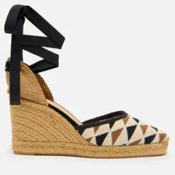 Heels|Sandals & Slides|Dr. Martens Castañer Women's Cilia T Intarsia Espadrille Wedge Sandals - 4