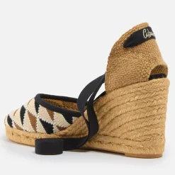 Heels|Sandals & Slides|Dr. Martens Castañer Women's Cilia T Intarsia Espadrille Wedge Sandals - 4