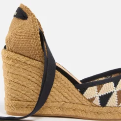 Heels|Sandals & Slides|Dr. Martens Castañer Women's Cilia T Intarsia Espadrille Wedge Sandals - 4