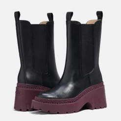 Boots|Dr. Martens Coach Alexa Leather Heeled Chelsea Boots - UK 3