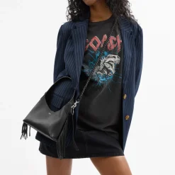 Bags|Dr. Martens Coach Brooklyn 23 Fringe Leather Shoulder Bag