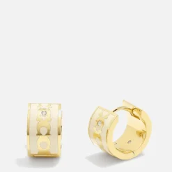Jewellery|Dr. Martens Coach C Huggie Gold-Tone Earrings