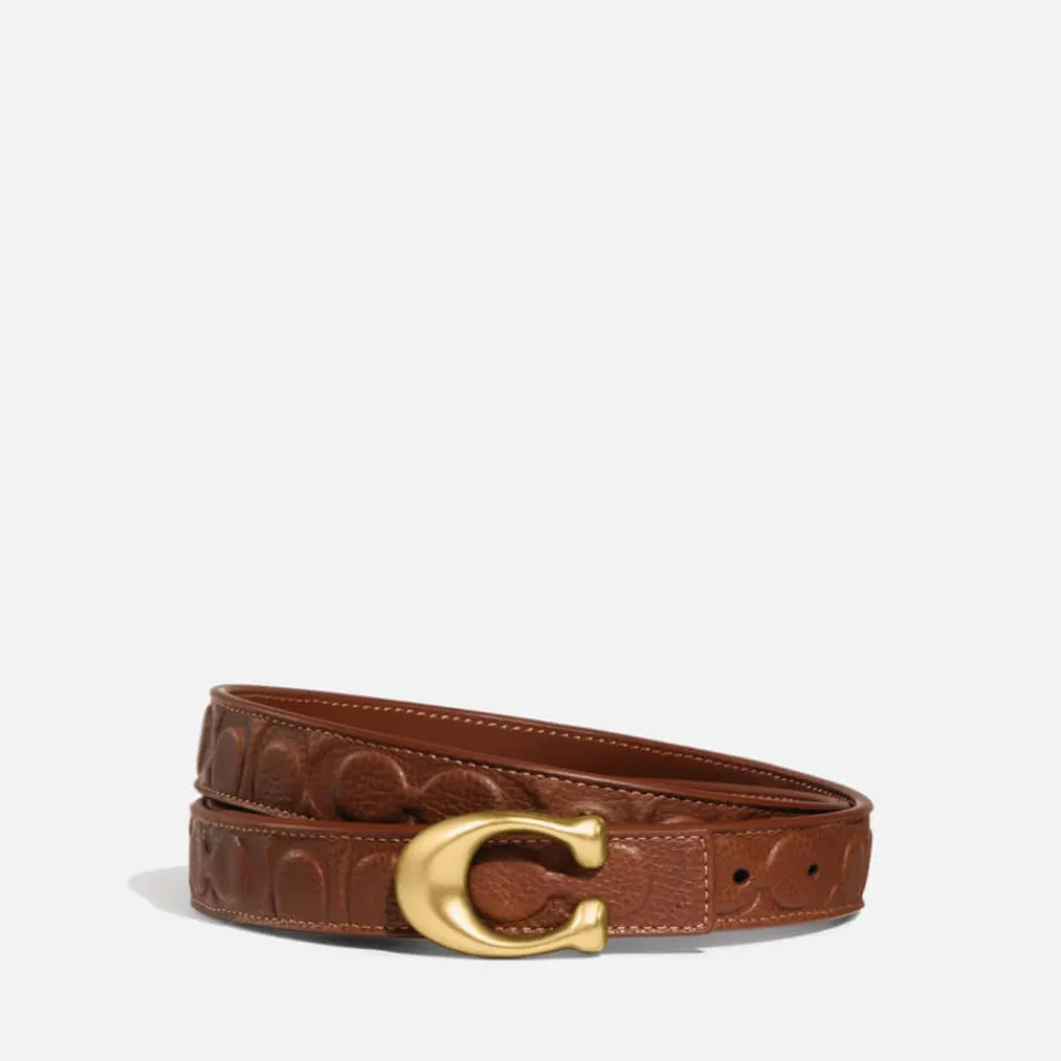 Belts|Dr. Martens Coach C Logo-Embossed Leather Belt - L