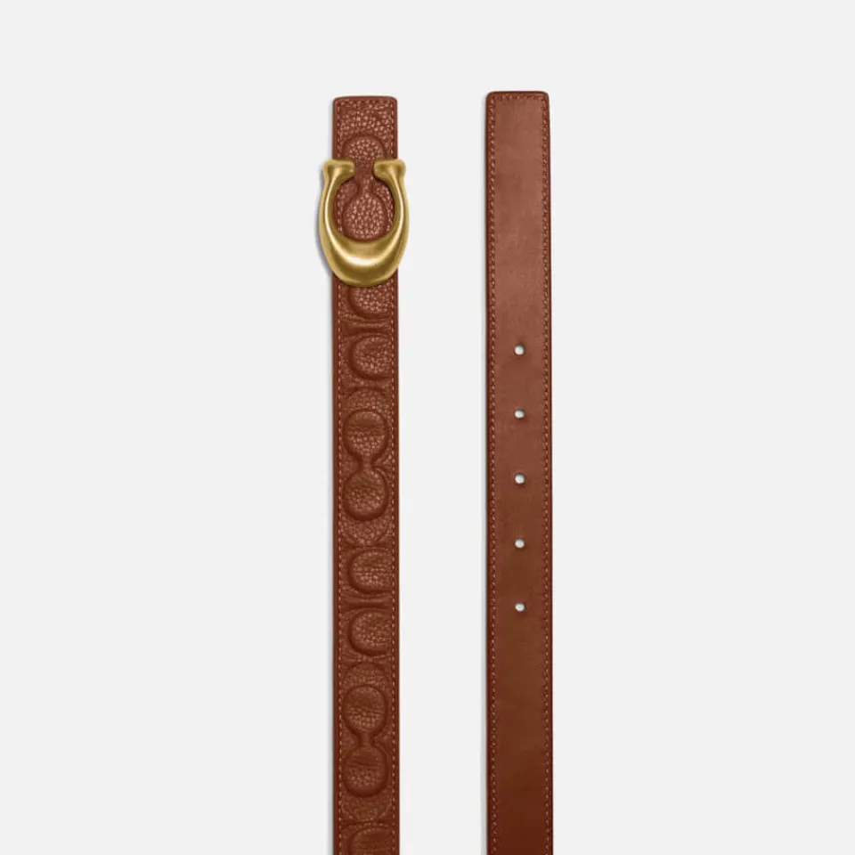 Belts|Dr. Martens Coach C Logo-Embossed Leather Belt - L