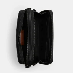 Bags|Holiday Bags|AMI Coach Charter 19 Signature Coated-Canvas and Leather Crossbody Bag