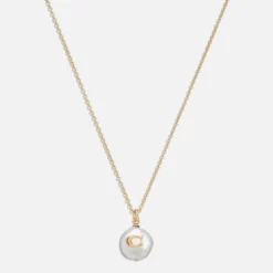Jewellery|Dr. Martens Coach Coin C Faux Pearl Short Pendant Necklace