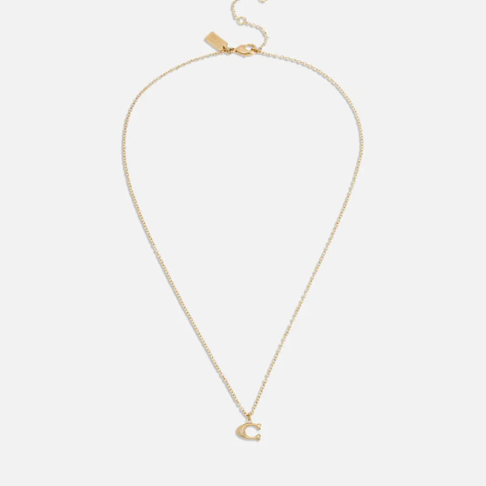Jewellery|Coach Core Essentials Gold-Plated Necklace