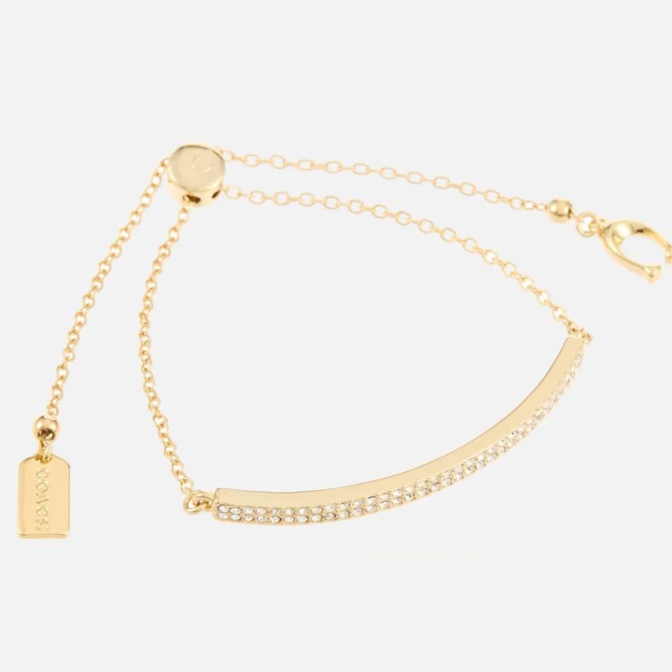 Jewellery|Dr. Martens Coach Gold-Plated Cubic Zirconia Slider Bracelet