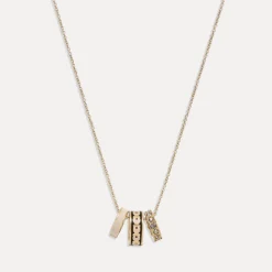 Jewellery|Carhartt WIP Coach Gold-Plated, Enamel and Crystal Necklace