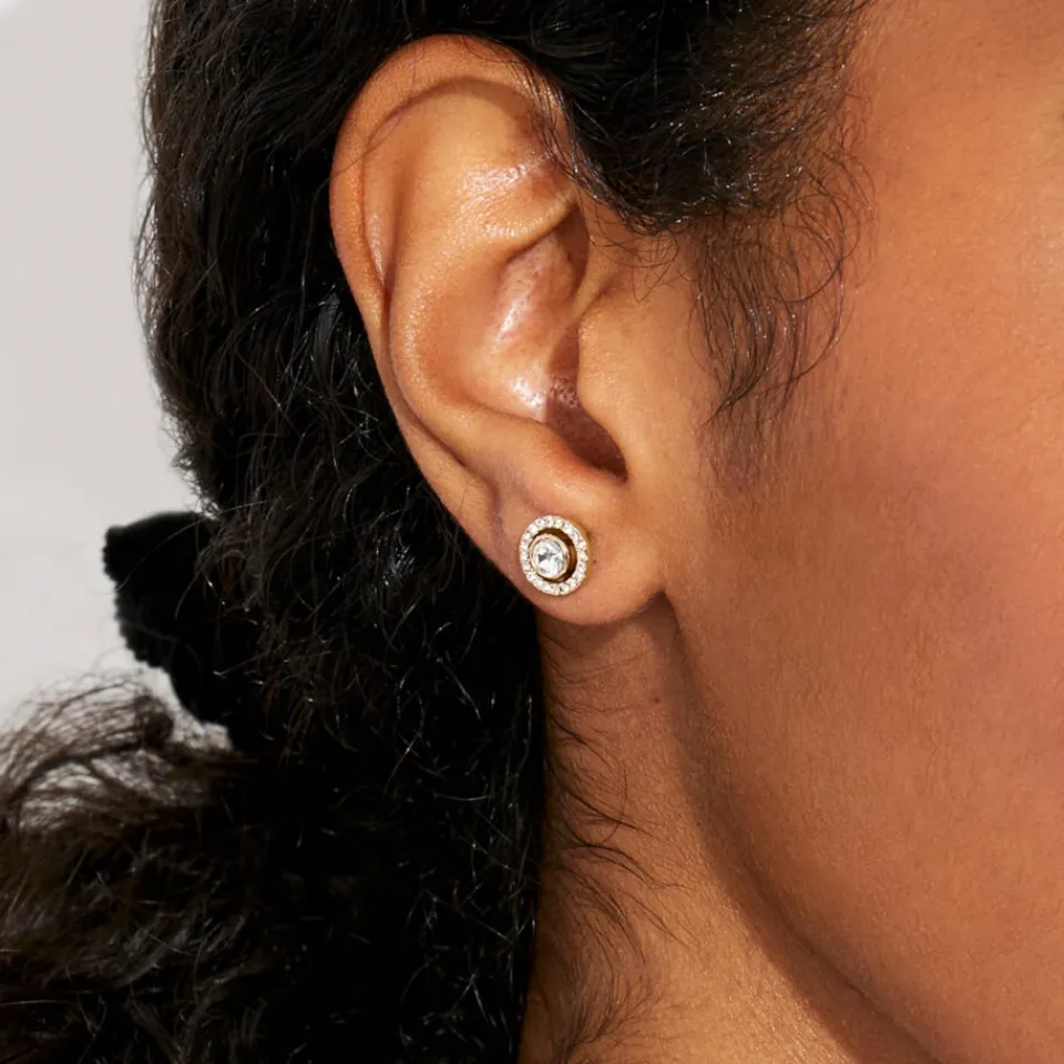 Jewellery|Dr. Martens Coach Halo Gold-Tone and Crystal Earrings