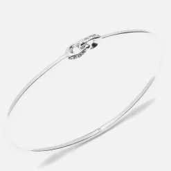 Jewellery|Coach Interlock Pavé C Silver-Tone Bangle Bracelet