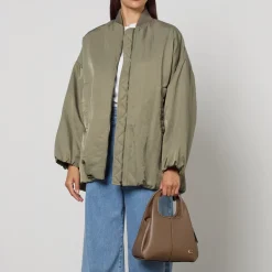 Bags|Coach Lana 23 Polished Pebble-Grain Leather Shoulder Bag