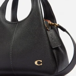 Bags|Dr. Martens Coach Lana 23 Polished Pebbled Leather Shoulder Bag
