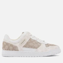 Trainers|Dr. Martens Coach Men's C201 Mixed Signature 1 Basket Jacquard-Canvas Trainers - UK 11
