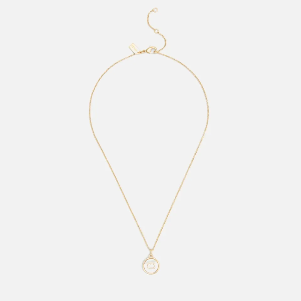 Jewellery|Dr. Martens Coach Mop Coin Short Gold-Tone Pendant Necklace