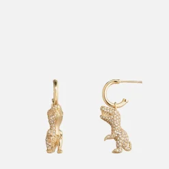 Jewellery|Carhartt WIP Coach Rexy Crystal and Gold-Tone Earrings