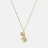 Jewellery|Dr. Martens Coach Rexy Pendant Crystal and Gold-Tone Necklace