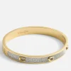 Jewellery|Dr. Martens Coach Signature C Glitter Silver-Tone Bangle Bracelet