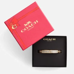Jewellery|Dr. Martens Coach Signature C Glitter Silver-Tone Bangle Bracelet