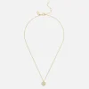 Jewellery|Dr. Martens Coach Signature C Pavé Gold-Toned Heart Pendant Necklace