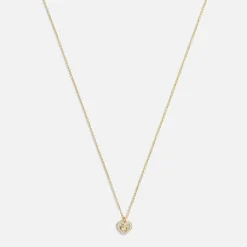 Jewellery|Dr. Martens Coach Signature C Pavé Gold-Toned Heart Pendant Necklace