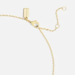 Jewellery|Dr. Martens Coach Signature C Pavé Gold-Toned Heart Pendant Necklace