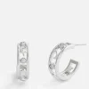Jewellery|Dr. Martens Coach Signature C Silver-Tone Open Hoop Earrings
