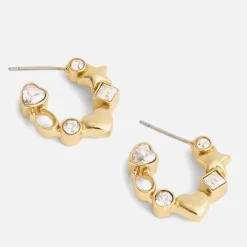 Jewellery|Dr. Martens Coach Signature Gold-Tone Huggie Earrings