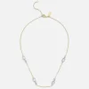 Jewellery|Coach Signature Pavé C Strand Gold-Toned Necklace