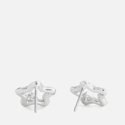 Jewellery|Batsheva Coach Signature Silver-Tone Pavé Star Stud Earrings