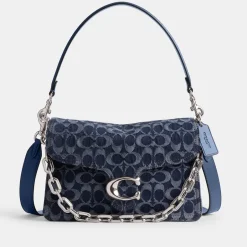 Bags|Dr. Martens Coach Washed Chain Tabby Denim Shoulder Bag