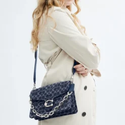 Bags|Dr. Martens Coach Washed Chain Tabby Denim Shoulder Bag