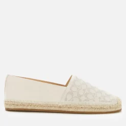 Flats|Polo Ralph Lauren Coach Women's Carley Espadrilles - Chalk - UK 3