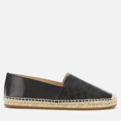 Flats|Coach Women's Carley Espadrilles - Black - UK 3