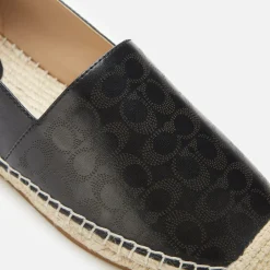 Flats|Coach Women's Carley Espadrilles - Black - UK 3