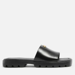 Sandals & Slides|Sandals|Stuart Weitzman Coach Women's Florence Leather Sliders - UK 8