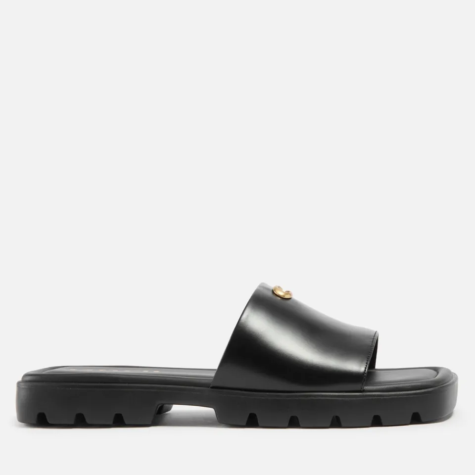 Sandals & Slides|Sandals|Stuart Weitzman Coach Women's Florence Leather Sliders - UK 8