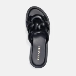 Sandals & Slides|Sandals|Coach Women's Georgie Leather Slide Sandals - UK 4