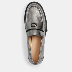 Loafers|Flats|Coach Women's Leah Leather Loafers - UK 8