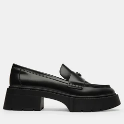 Loafers|Hereu Coach Women's Leah Leather Platform Loafers - UK 6