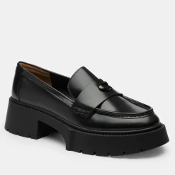 Loafers|Hereu Coach Women's Leah Leather Platform Loafers - UK 6