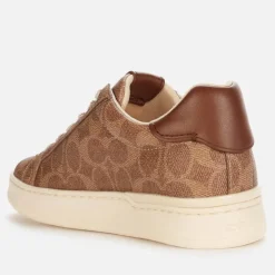 Trainers|Dr. Martens Coach Women's Lowline Coated Canvas Trainers - Tan - UK 3