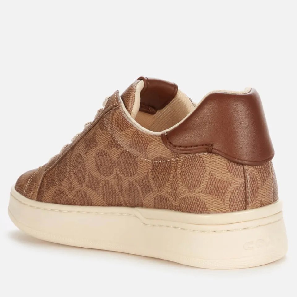 Trainers|Dr. Martens Coach Women's Lowline Coated Canvas Trainers - Tan - UK 3