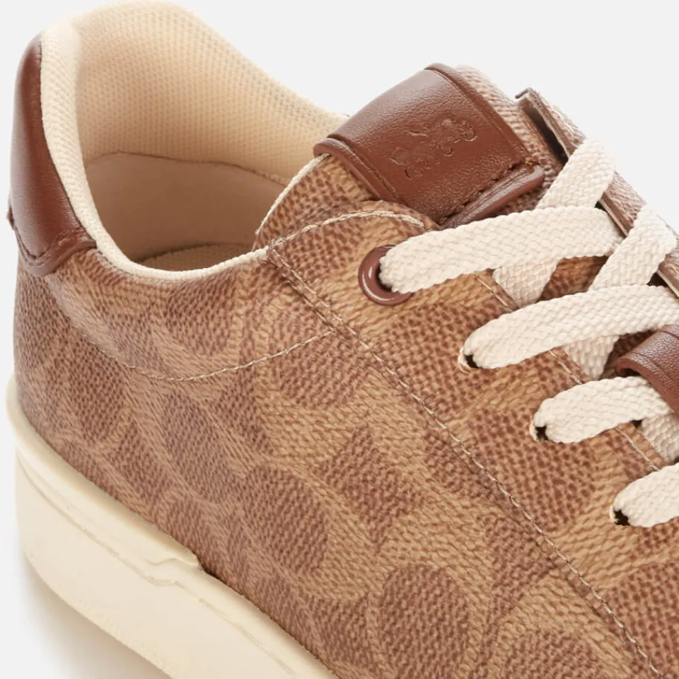 Trainers|Dr. Martens Coach Women's Lowline Coated Canvas Trainers - Tan - UK 3