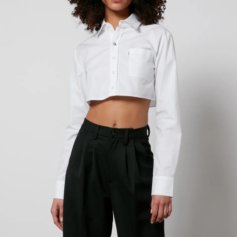 T-Shirts And Tops|Shirts And Blouses|Dr. Martens Coperni Cropped Cotton-Poplin Shirt - FR 38/UK 10