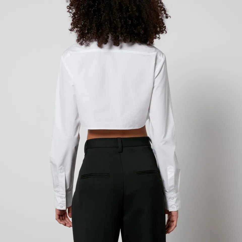 T-Shirts And Tops|Shirts And Blouses|Dr. Martens Coperni Cropped Cotton-Poplin Shirt - FR 38/UK 10