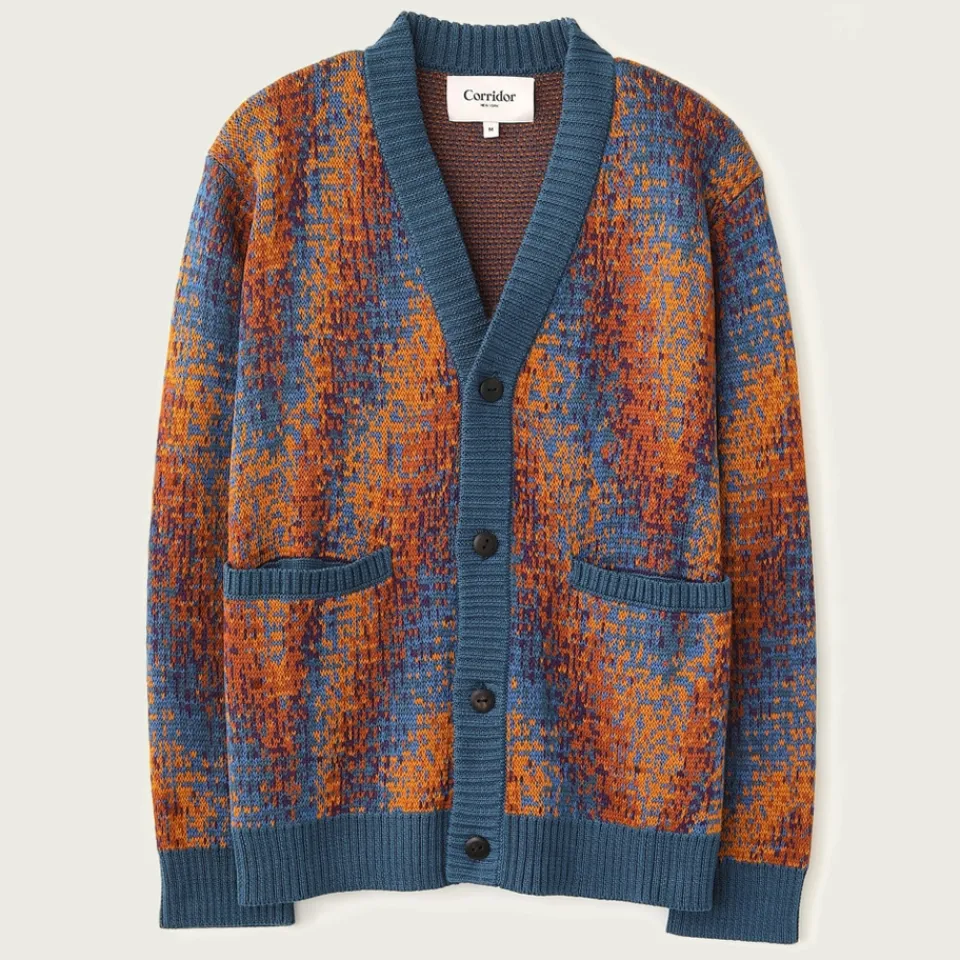 Cardigans|Knitwear|Dr. Martens Corridor Black Hole Sun Intarsia-Knit Cotton Cardigan - L